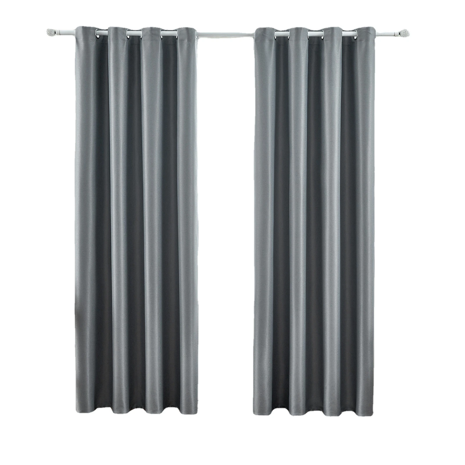 Whole Black Silk Physical Full Blackout Curtains in Munich