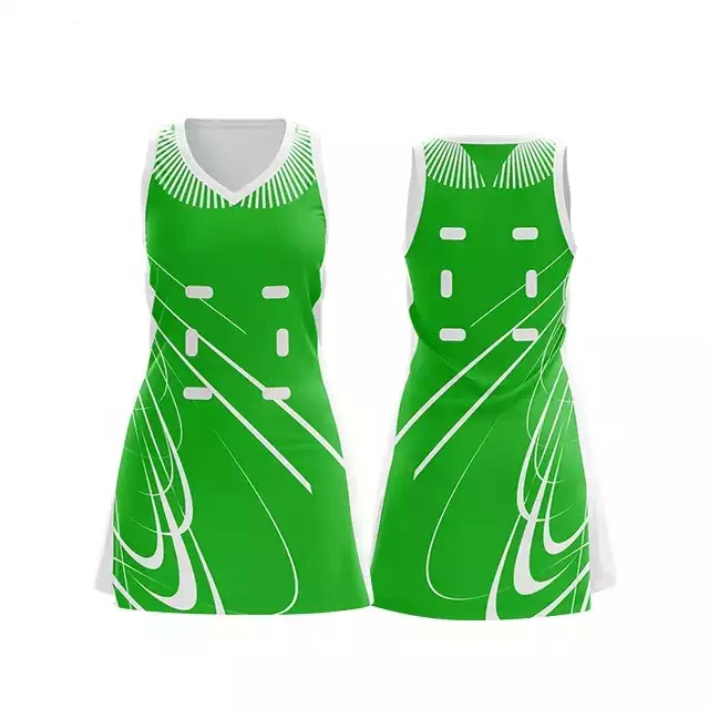 OEM Custom Made Sublimation Netball A Line Dresses Sexy Sublimated Netball Jersey Uniform