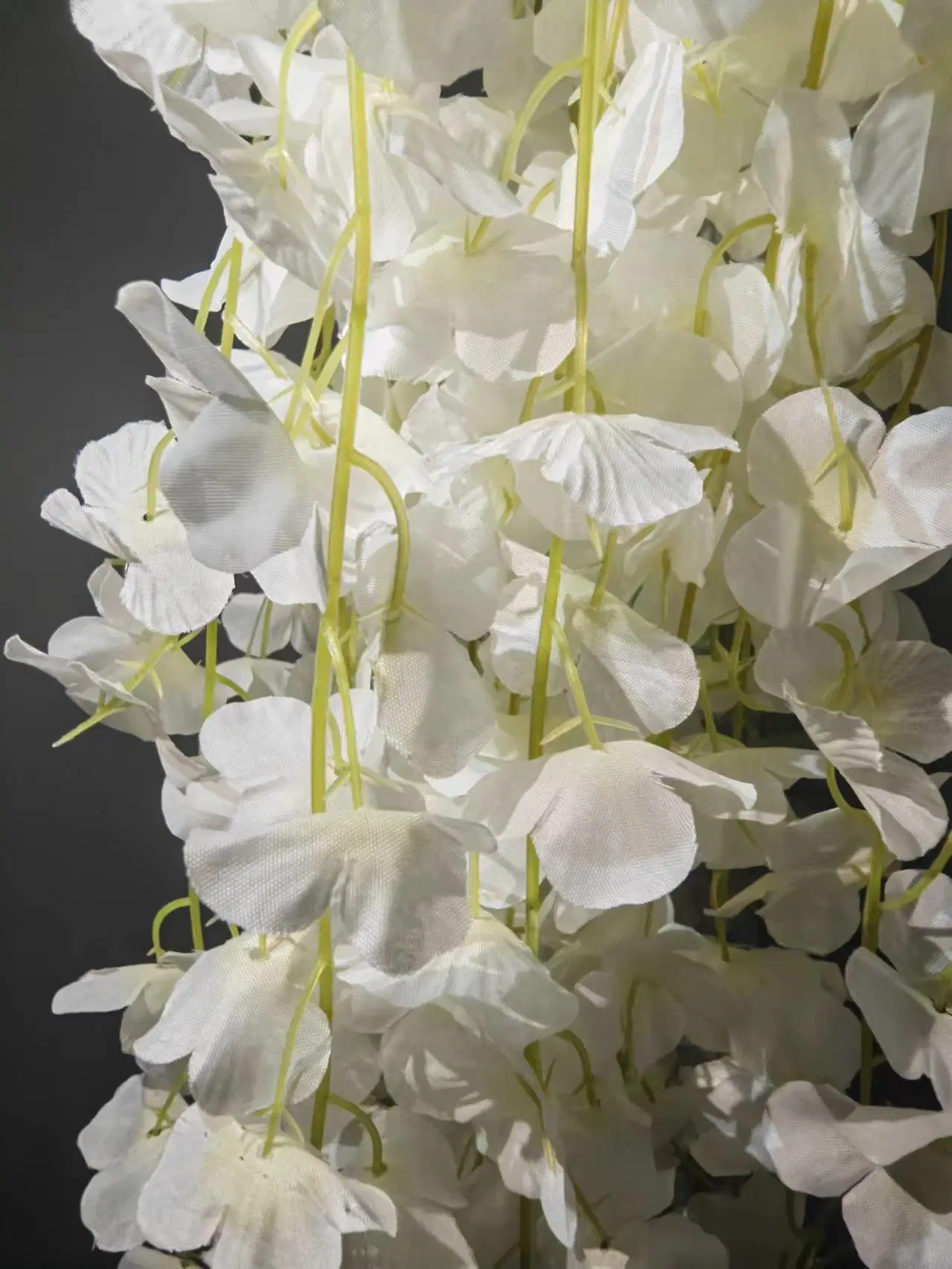 Decoração de casamento Flores artificiais suspensão Wisteria Flor