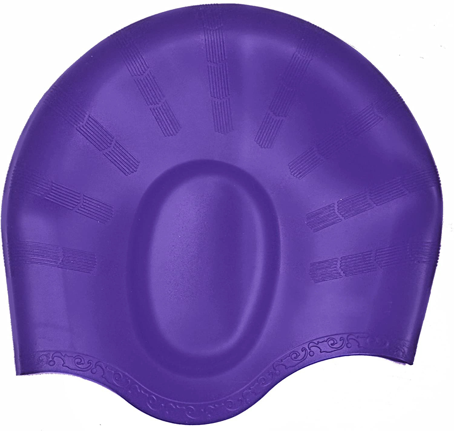 3D de la protection de l'oreille durable piscine silicone souple Chapeaux pour Femmes Hommes