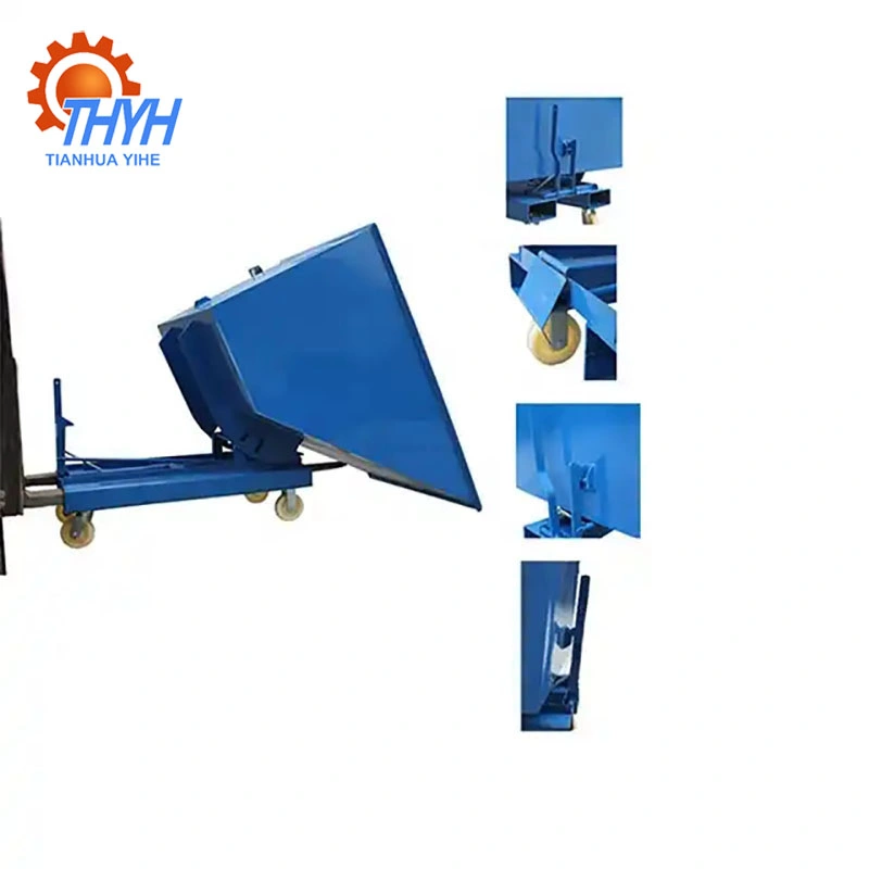 Good Quality Portable Self Dumping Steel Dumping Hopper Construction Waste Container