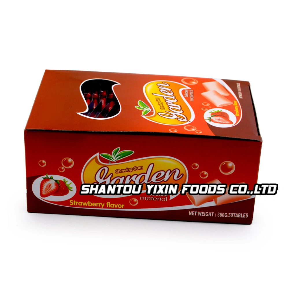 Factory Wholesale Strawberry Flavor Garden Chewing Gum