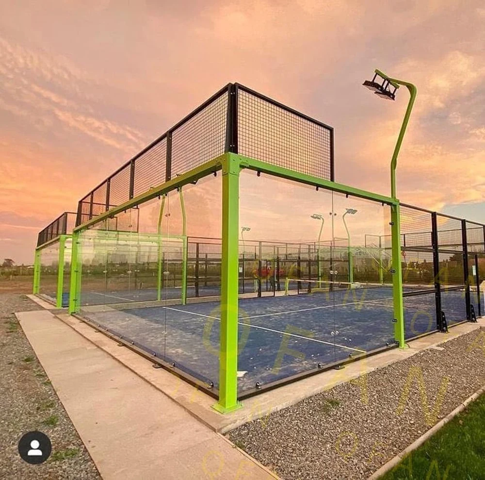 Qfan Factory Atacado Exterior Sports Floor Center Single padel Tennis Tribunal