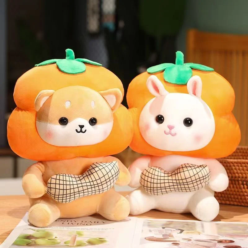 Good Persimmon Happens Doll Plush Toy Cute Animal Doll Soothing Pillow Gift