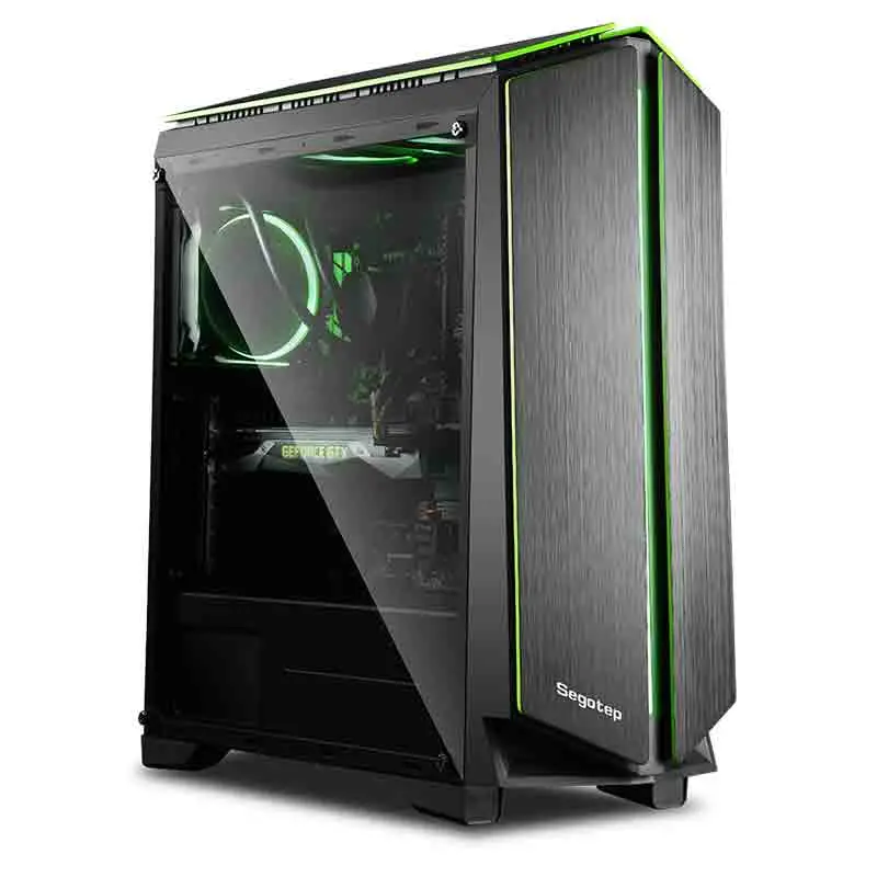 Boîtier OEM élégant pour PC de jeu de bureau pour RTX GPU ATX Boîtier d'ordinateur