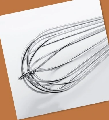 Simple Thick Wire Stainless Steel Handle Whisk Mixer