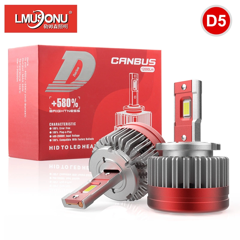 Lmusonu Canbus M30 LED Headlight 35W 12000lm HID to LED High Lumens D1s D2s D3s D4s D5s D8s Pug and Play Connect Original Car HID Ballast