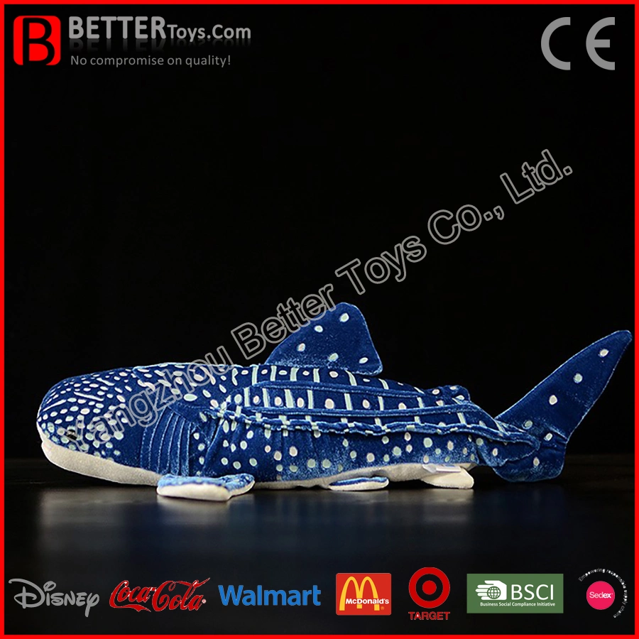 ASTM Promotion Gift Realistic Stuffed Animal Soft Whale Shark Plush Toy