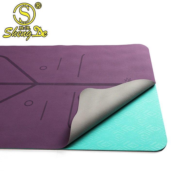 Ginástica lavável praia desportos lavável Personalizado Ultra-Thin Tapete de Yoga TPE