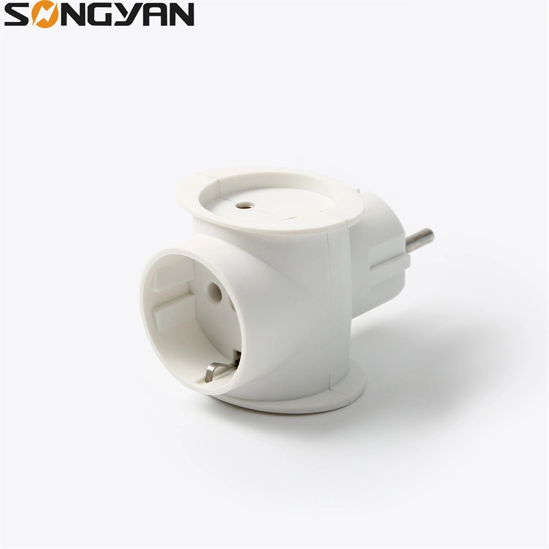 Europe Multi Plug T-Shaped Travel Power Conversion Socket Adapter