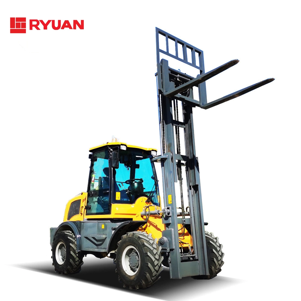 Ry-X3 Mountain Allradantrieb 3-Ton Off-Road-Gabelstapler All-Terrain Integrated Hydraulic Heben Beladen und Entladen und Handling von Gabelstaplern mit hohem Dieselmotor