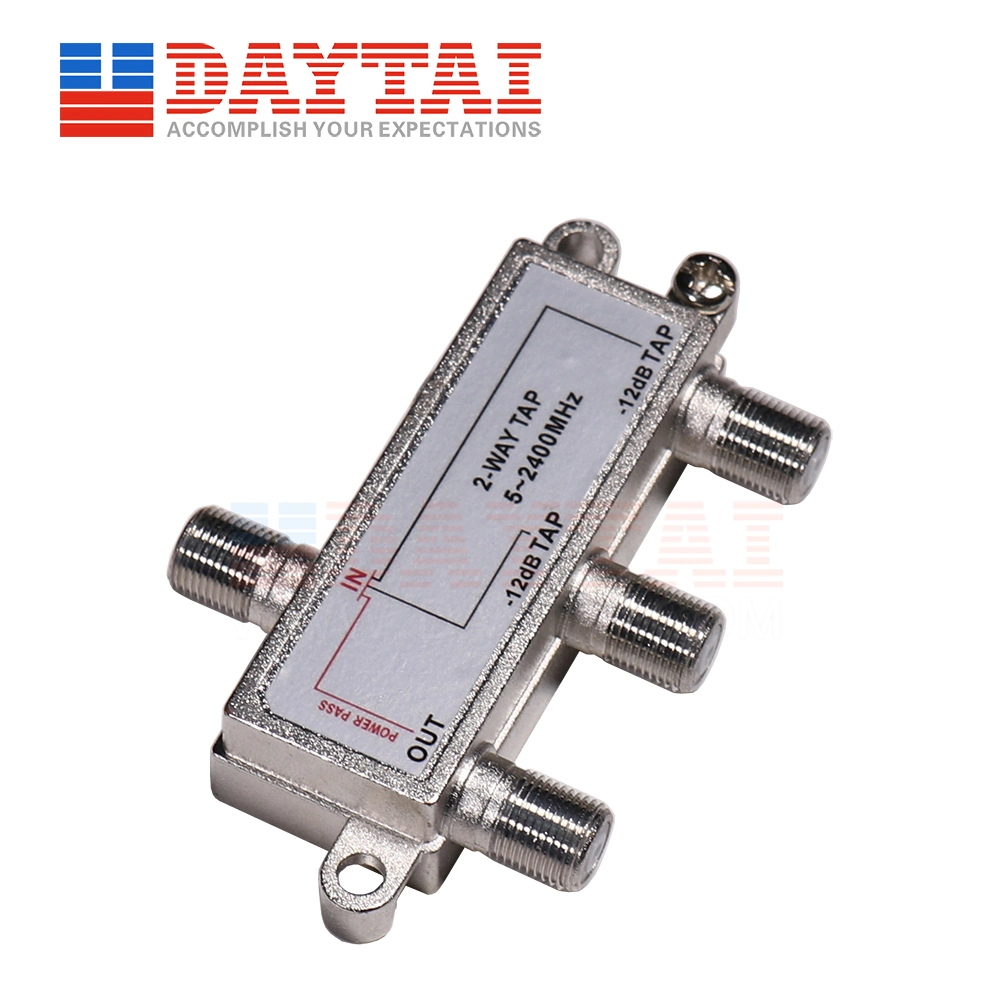 5-2400 MHz 12dB CATV por satélite de 2 vías interiores toca con conector hembra