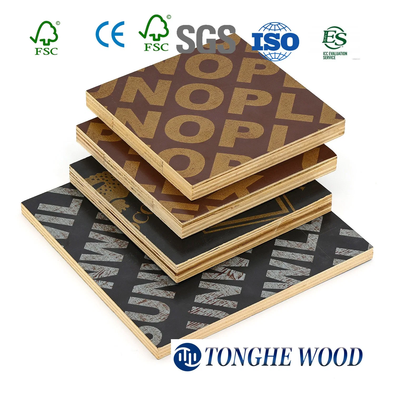 Hot Sale Brown Black Red Marine Shuttering Film Faced Plywood for Construction