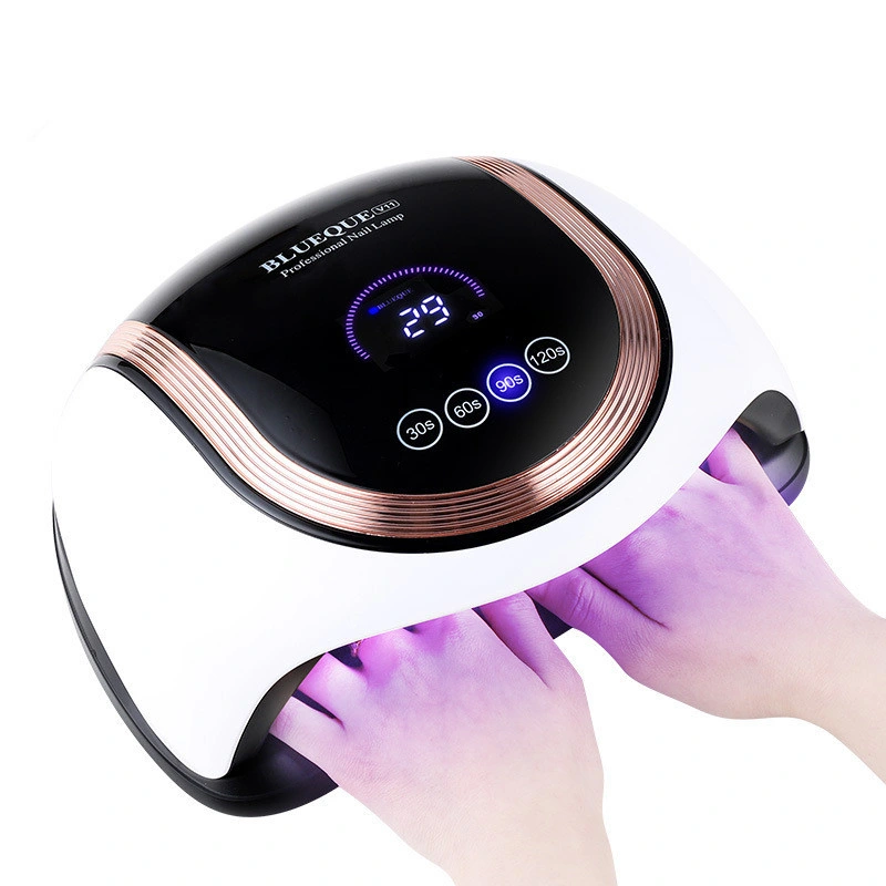 V11 120W Smart Nail Lamp Used for Drying Gel Polishing Fluid Four 30/60/90/120s Timer Automatic Manicure Machine