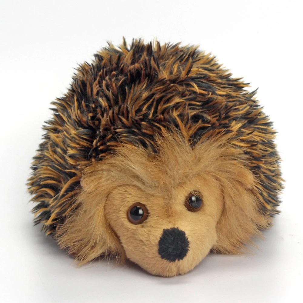 personalizado 15 cm peludo recheado com peluche natural e macio Hedgehog Toys