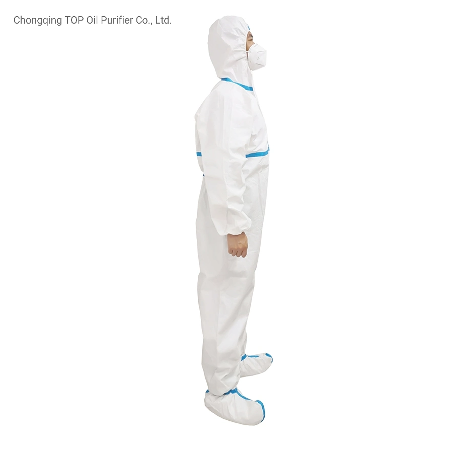 Personal Medical Protective Wear Men and Women Overalls White Non-Woven Hospital Clothes