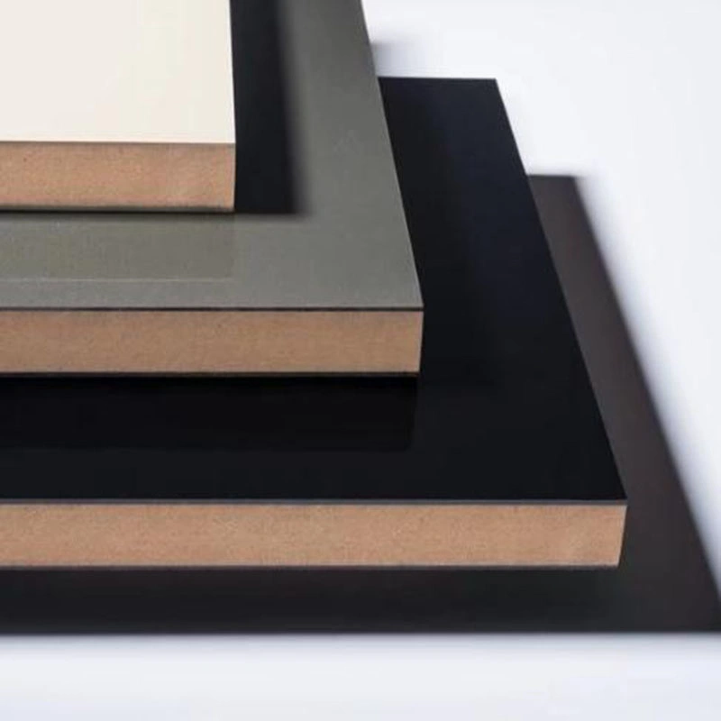 Madeira material fibra de madeira caixa MDF impermeável com papel de melamina laminado