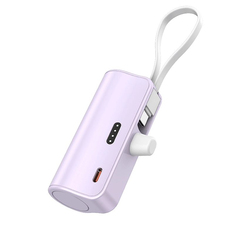 Practical Hot Sale Multi Charge Protection Magnetic Battery Pack Type-C with Cable to Type-C or Lightning for Phones