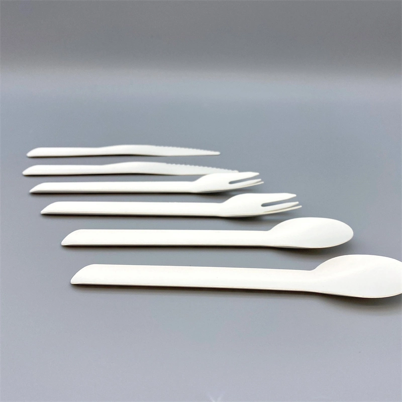 Hot Selling 160mm Water Based Paper Cutlery Set Disposable Biodegradable Utensils Cutlery