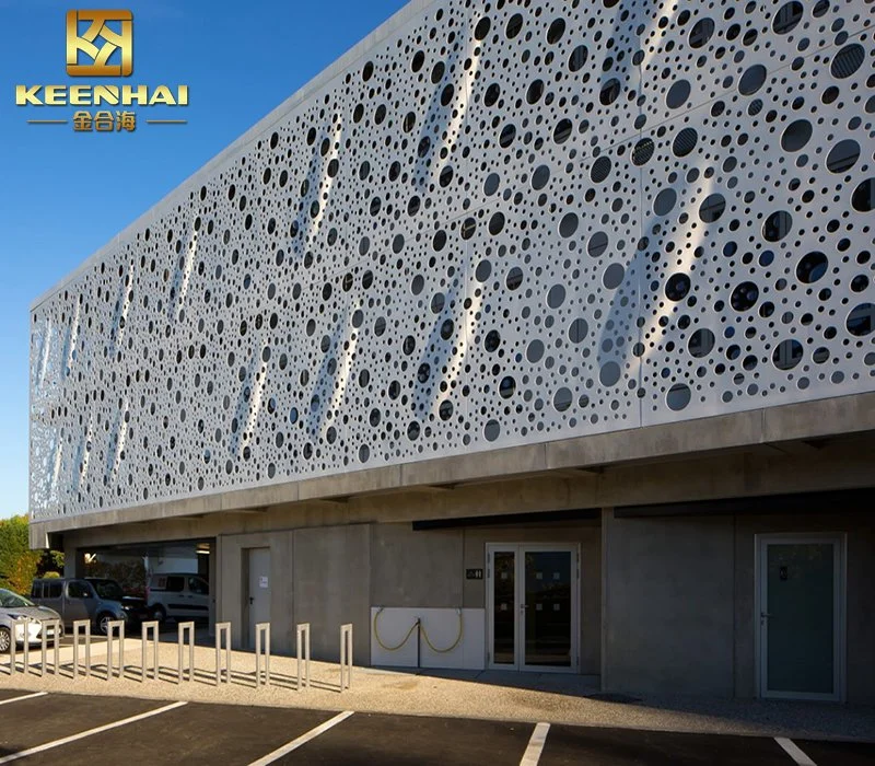 Decorative Perforated Exterior Cladding Panel Exterior Wall Cladding Curtain Wall for Hotel