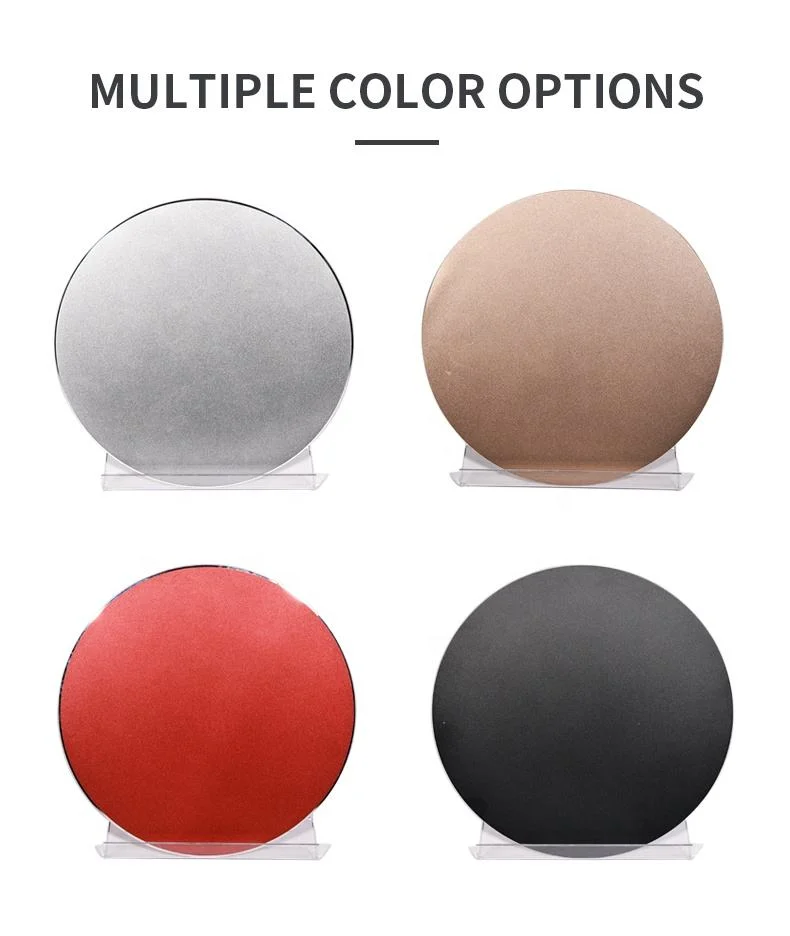 Aluminum Alloy Round Mouse Pad Mat Hard Smooth Ultra-Thin Waterproof Fast and Accurate Control Mouse Pad