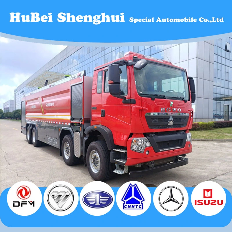 Mercedes-Benz Heavy Duty 25000L Water and Foam Tank Fire Truck HOWO Fire Fighting Truck