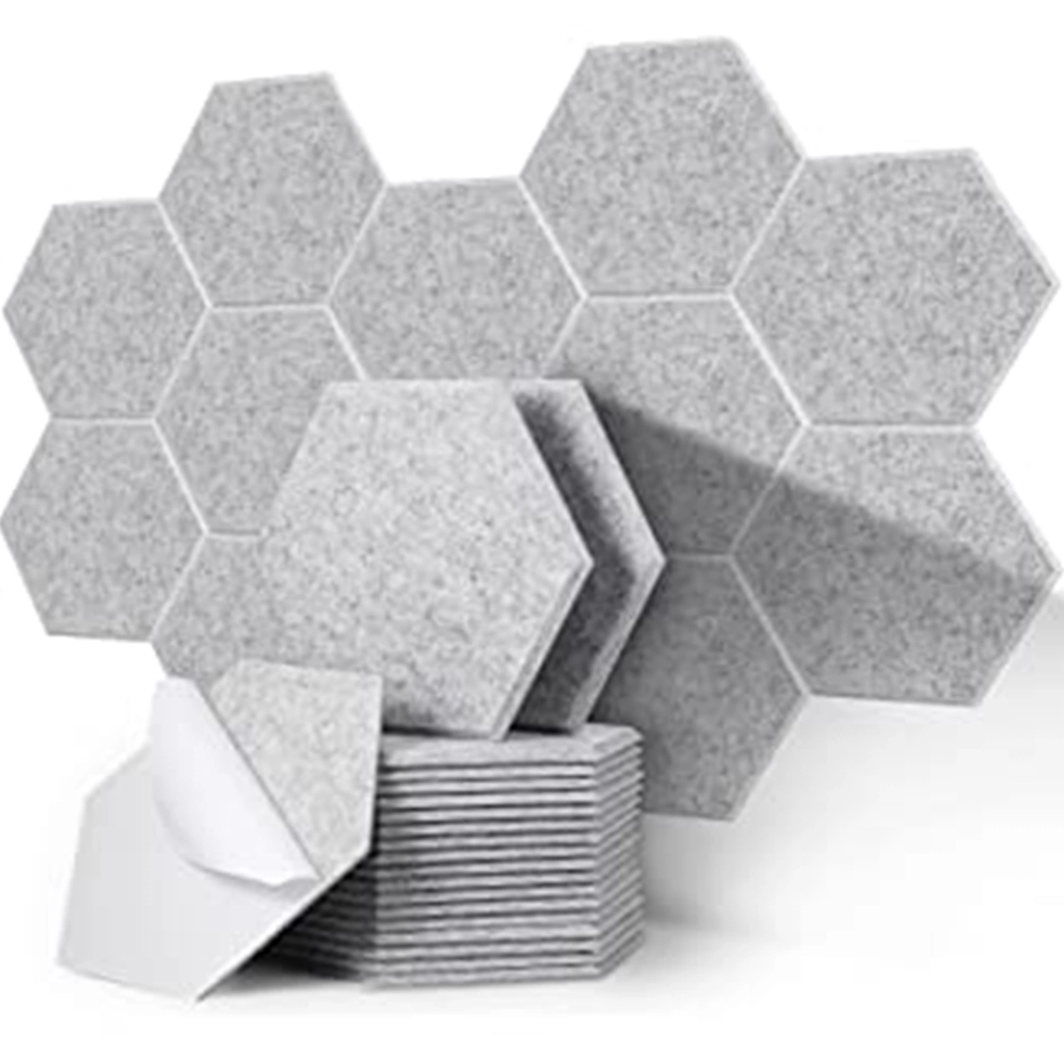 2022 Супер звукопоглощающая панель шестигранная полигональная специальная звукопоглощающая панельный стенка Декоративные материалы без перфорации