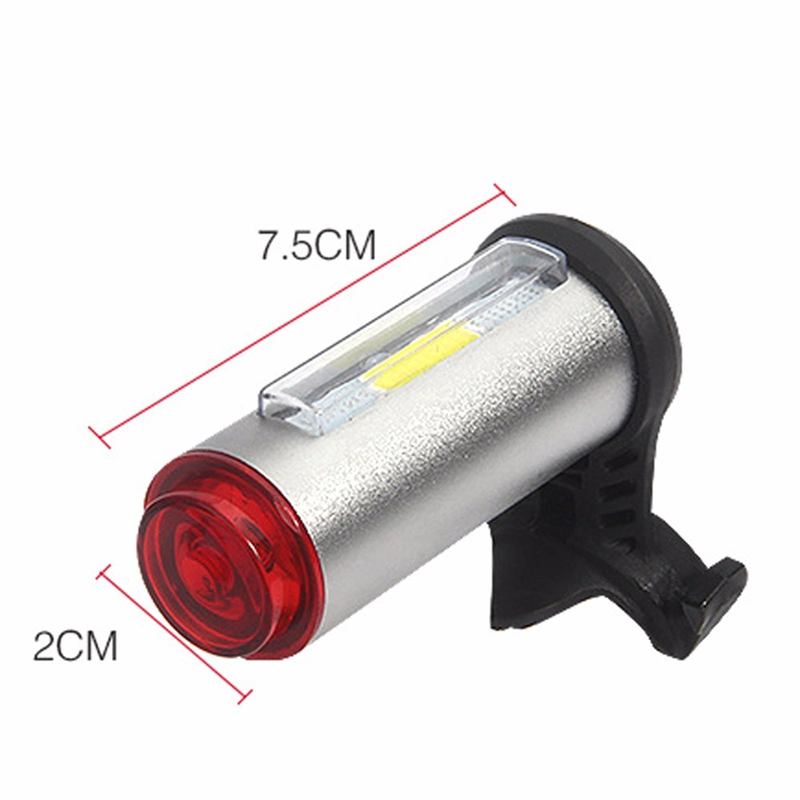 3.7V 1000mAh Aluminum Rechargeable LED Light for Bicycle Night Foggy Cycling