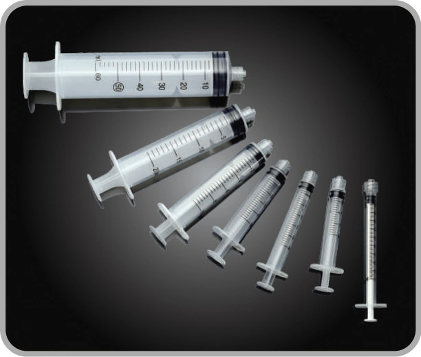 Disposable Medical Luer Slip Excentric 3 Parts Syringe