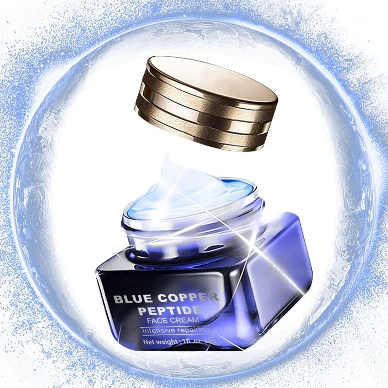 Vente en gros soin de la peau Blue Copper peptide raffermissement de l'élasticité réparation visage Crème pour femmes