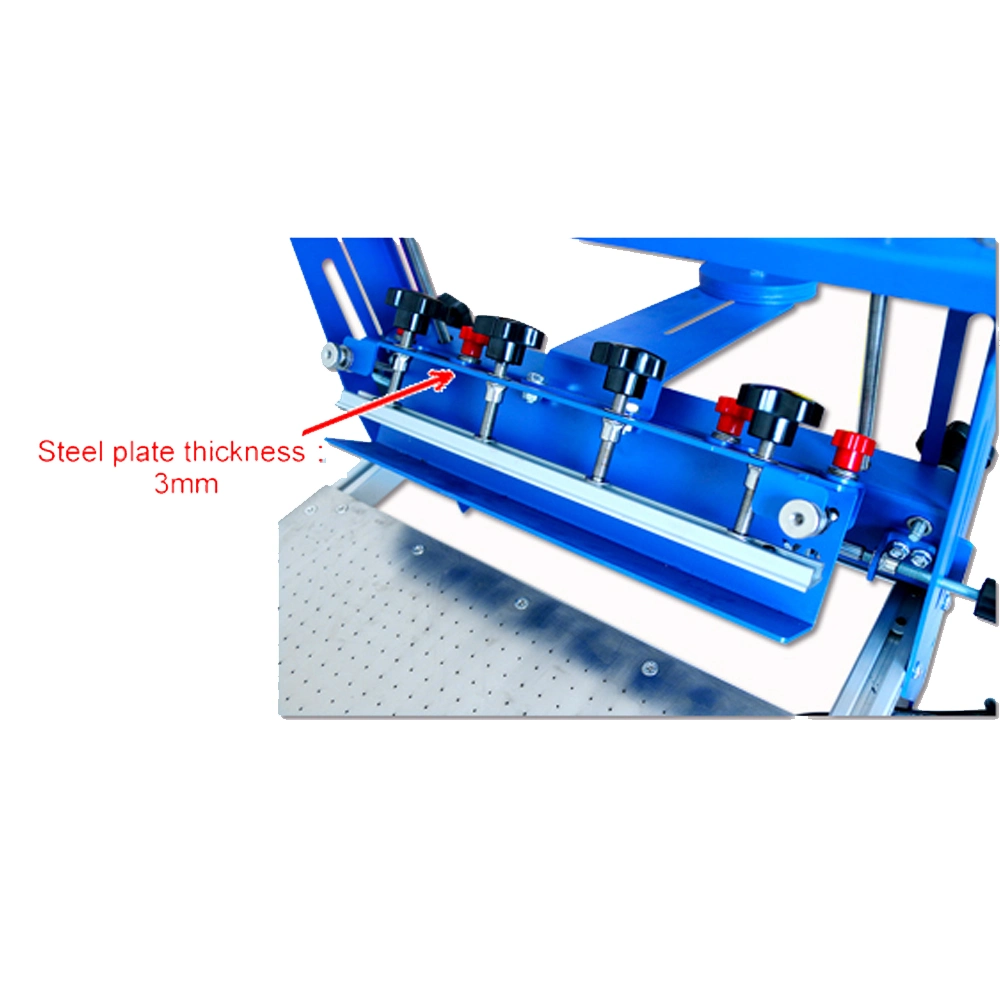 Oval Manual Silk Screen Printing Press Machine Vacuum Table for Screen Printing