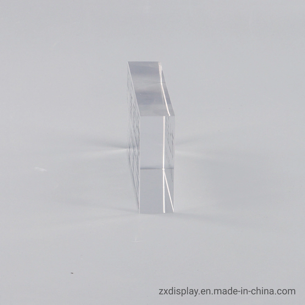 Clear Solid Acrylic Glass Cube Block for New Arrival Promotion Display