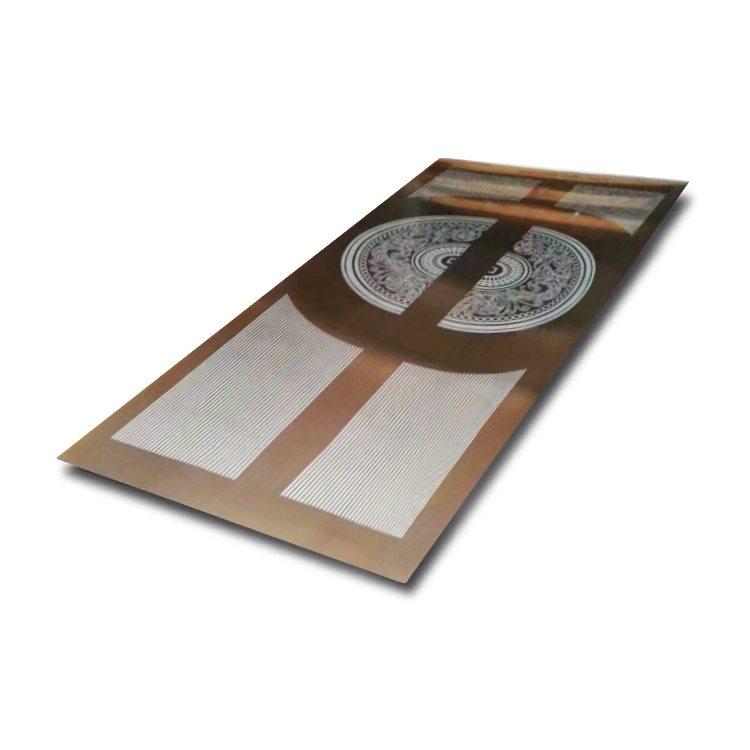 Grade 304 316 1219X2438mm Mirror Etching Stainless Steel Sheet for Elevator Door Decoration
