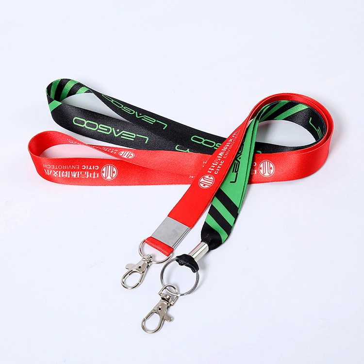 Safety Designer Silk Woven Clip Sublimation Card Holder Neck Phone Keychain Anime Lanyards with Logo Custom Polyester Lanyard