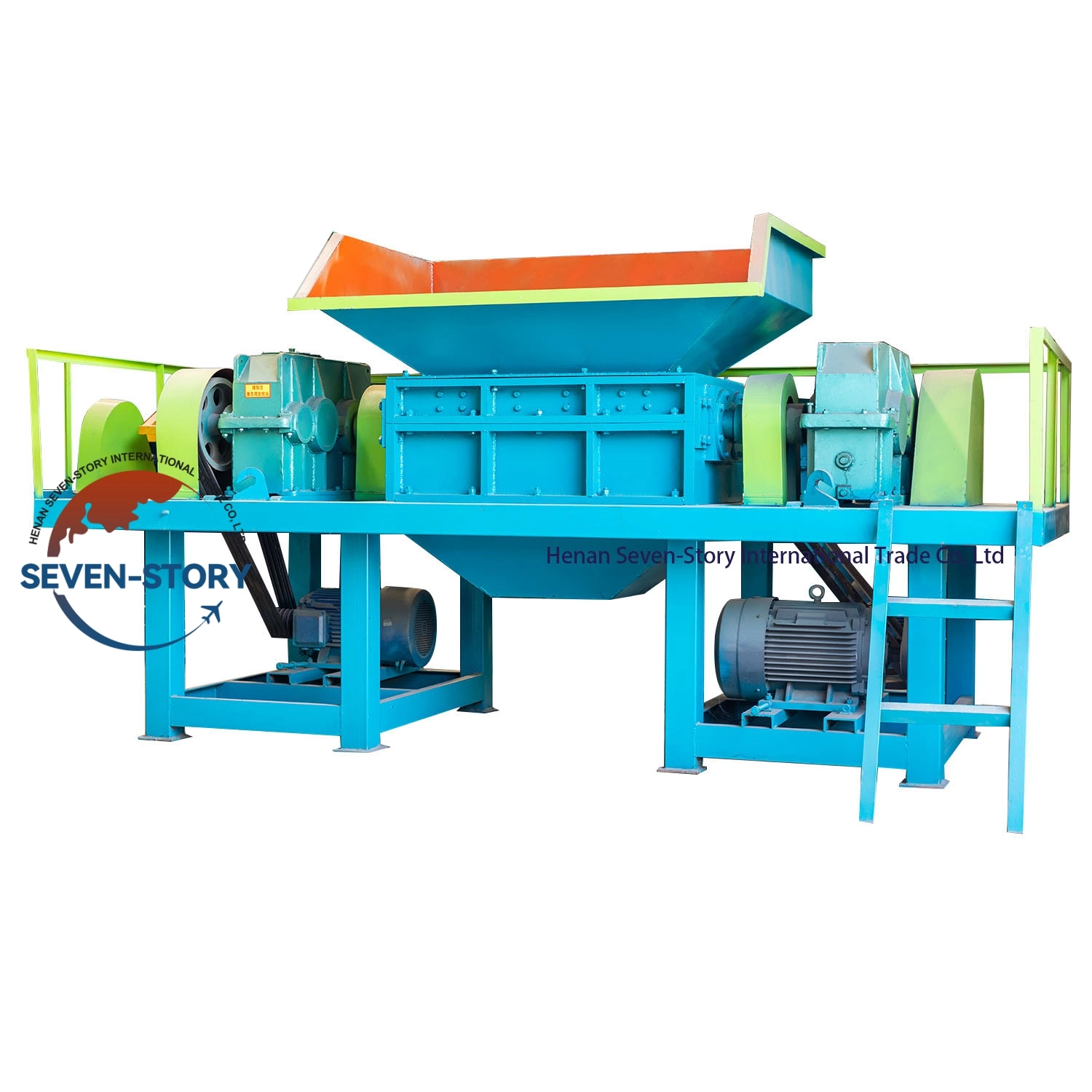 Machines de recyclage des pneus en caoutchouc avec la palette de bois de l'arbre double en plastique Shredder