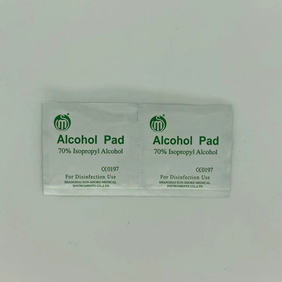 Alcohol Pads Isopropyl Medical Individual Custom Nails Swab Prep Wipes Pads Sterile