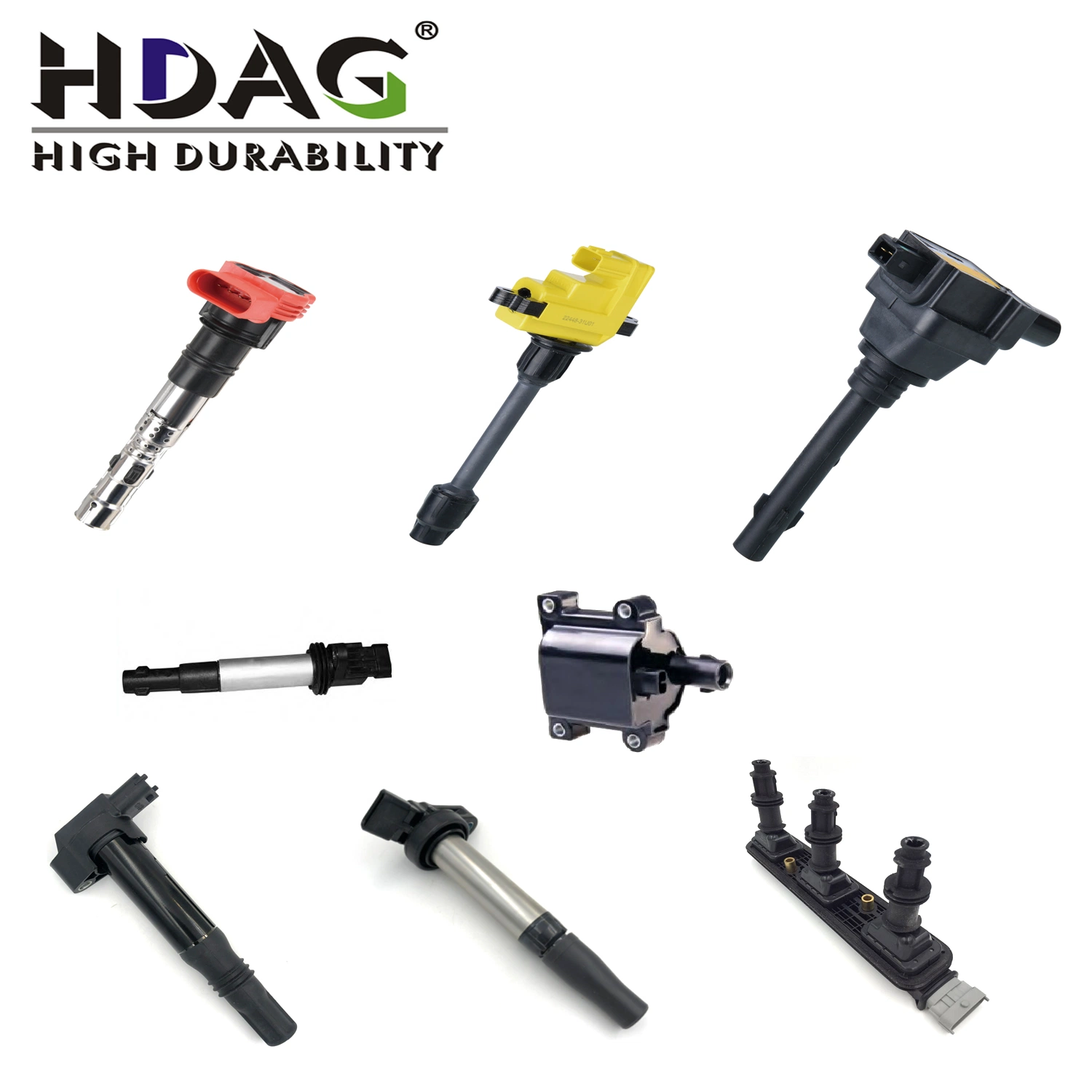 Hdag OEM 22448-Al515 22448-Ar215 22448-ED000 Auto Parts Engine Ignition Coils for FIAT 128 131 147 124 Fiorino Croma Opel Astra Corsa Combo Vectra Omega Movan