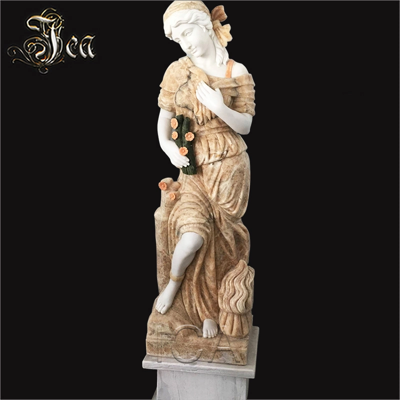 Decorative Stone Four Season Goddness Outdoor Garden Statue