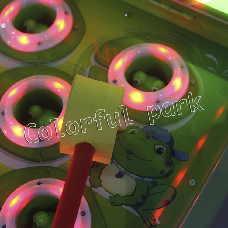 Colorful Park Hitting Game Machine Coin Operated Arcade Game Hitting Frog