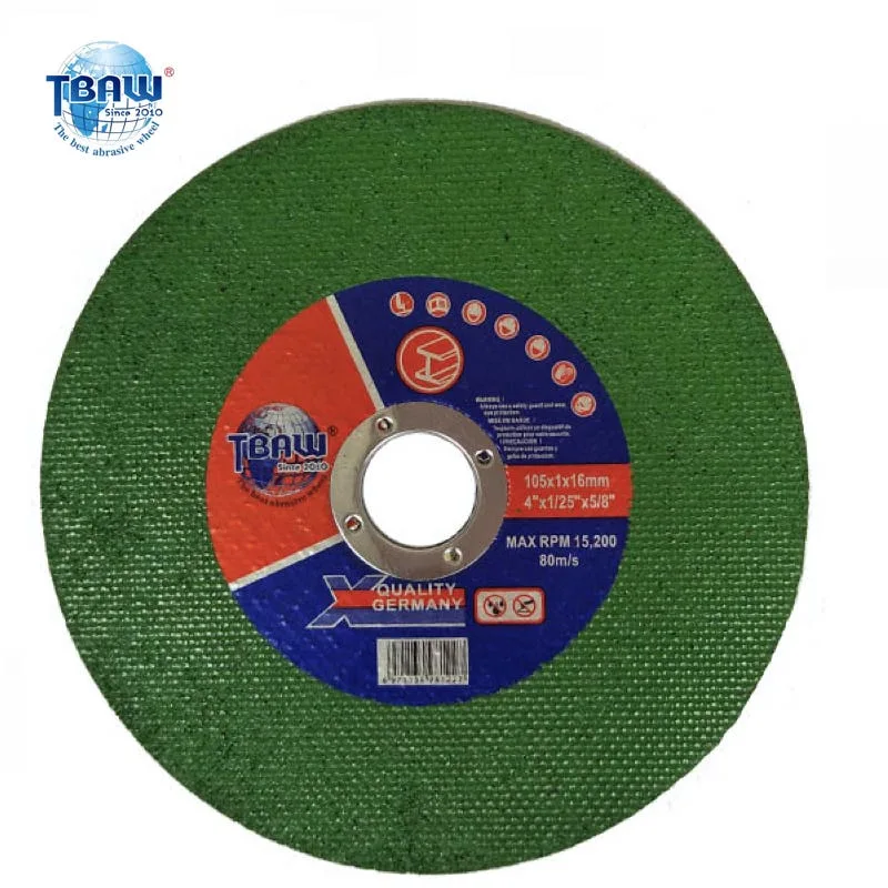 High quality/High cost performance  Best Price 4 Inch 105X1X16mm Tbaw Brand Cutting Wheel Abrasives Tools Grinding Wheel Cutting Dics Yuri India Market Disco De Corte