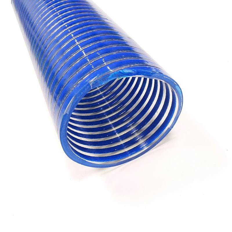 Heavy Duty PVC Flexible Helix Suction Hose Pipe 1 2 3 4 5 6 8 10 12 Inch for Mining Vacuum Water Oil Pump SPA Duct Grit Sewage