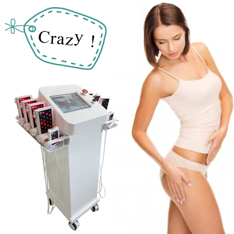 Vertical 5D Lipo Laser Fat Cell Reduction Body Slimming 210MW Smart Weight Loss Machine