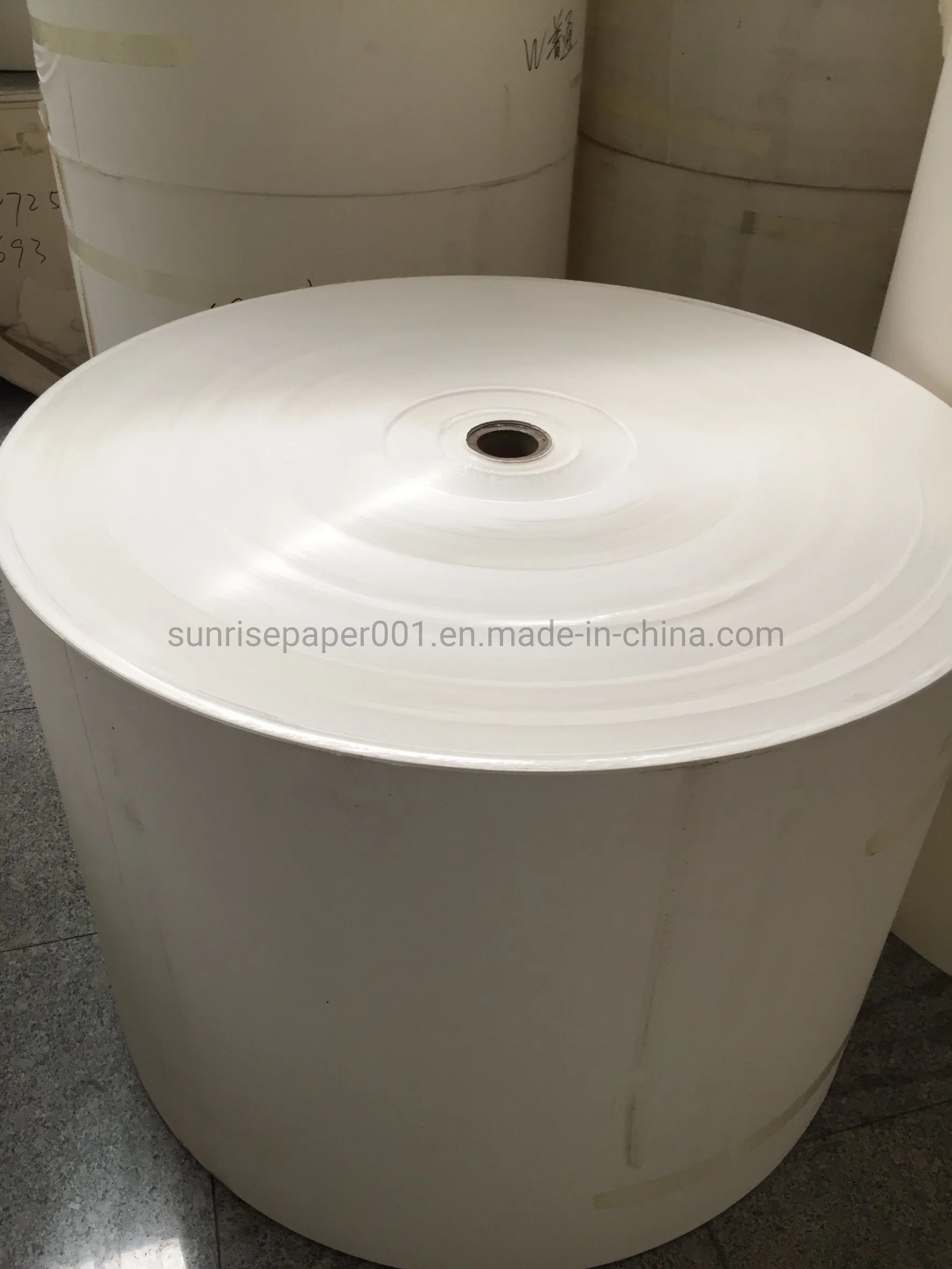 From China Paper Cup PE Coated Paper Bottom Roll for Paper Single/Double PE Coated Paper