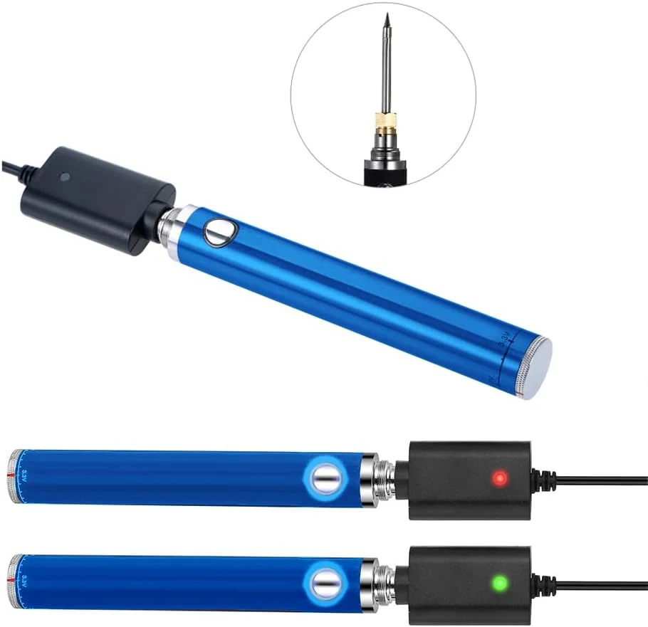 510 Soldering Iron Battery Rechargeable Cordless USB Rechargeable Portable Soldering Iron Kit