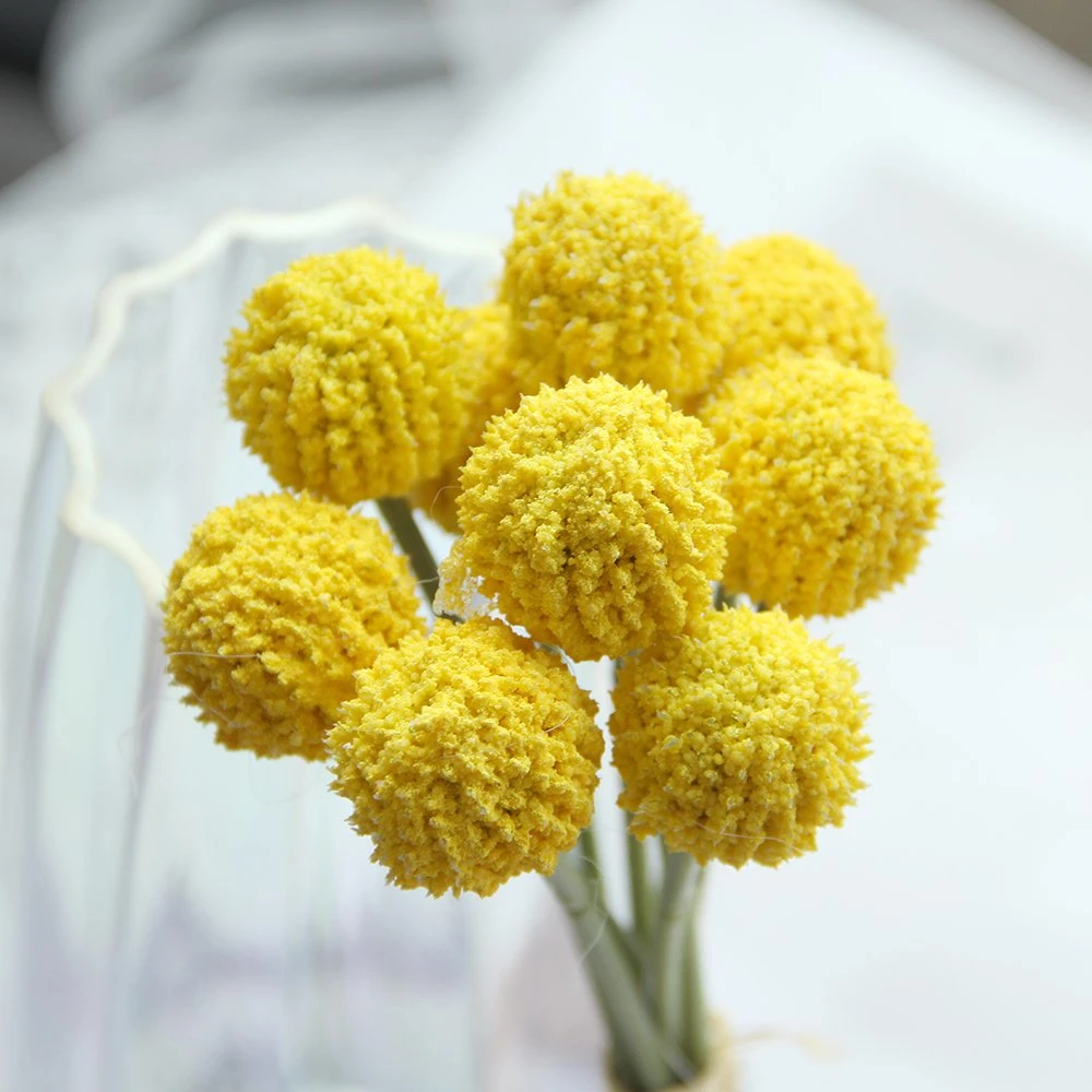 High quality/High cost performance  Flower Bonsai Home Office Decor Plastic Plants Artificial Mini Allium Bush Flowers