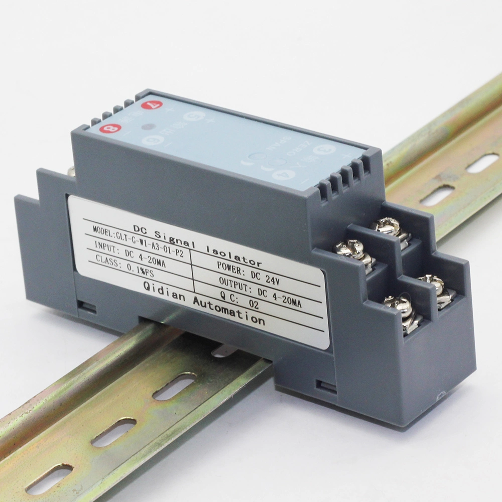 Signal de courant 35mm DIN isolateur pour 4-20mA 0-5 V Convertisseur de signal