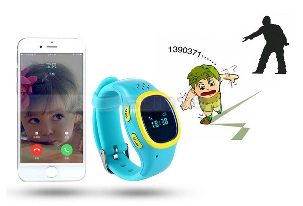 GPS SOS Niño niños Celular Ver Dispositivo de seguimiento inteligente Reloj inteligente para los niños regalo reloj de bebé