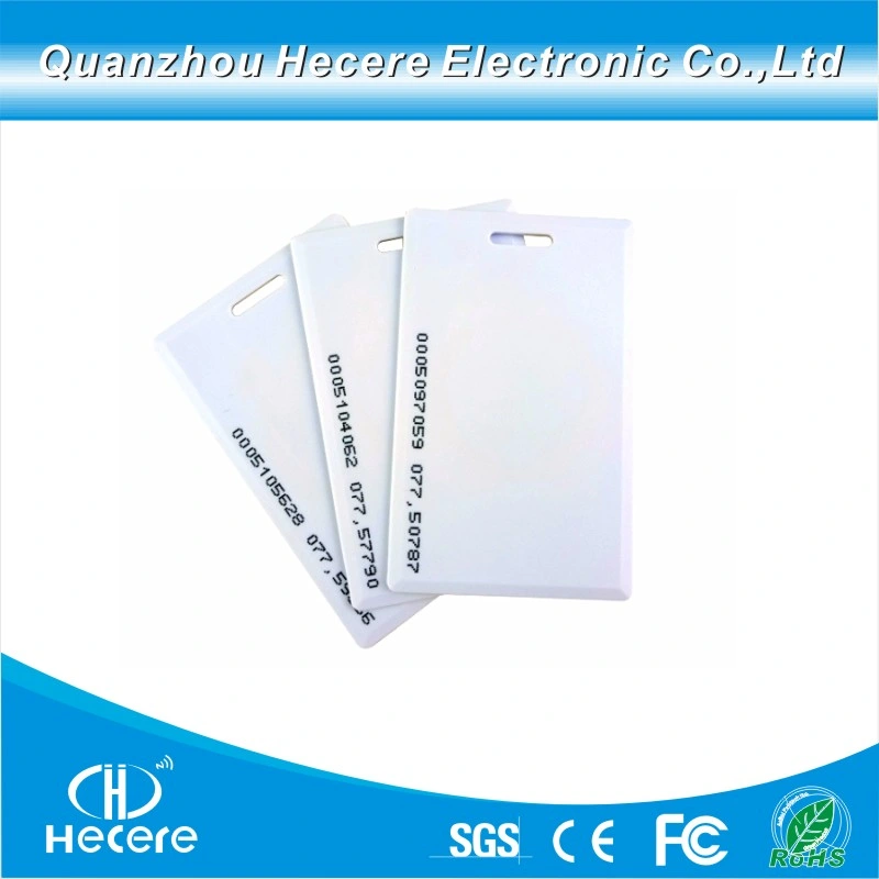 RFID Thick Clamshell Card 125kHz Writable Proximity Access Card