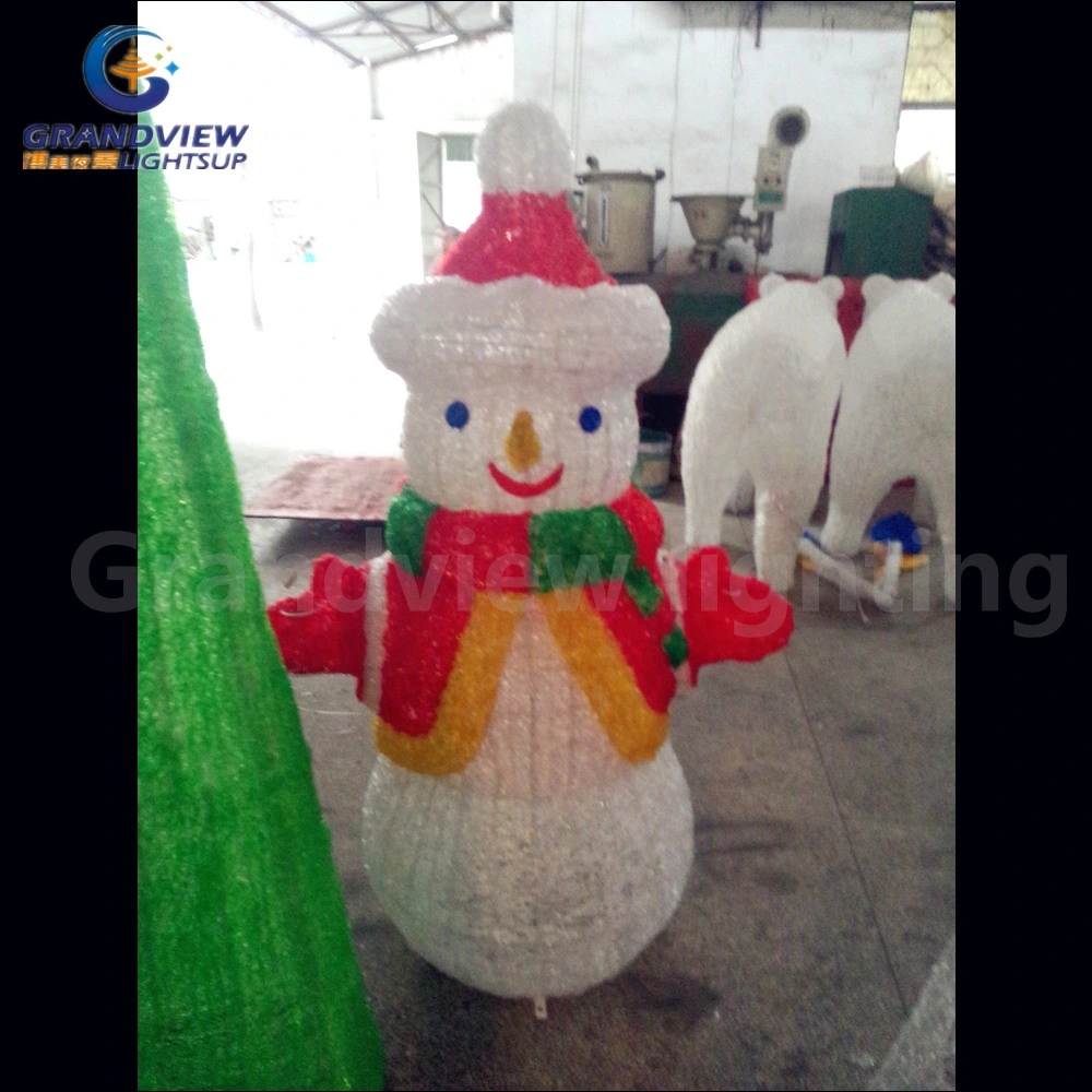 Small Cute LED Snowman Lighting for Indoor Outdoor Use