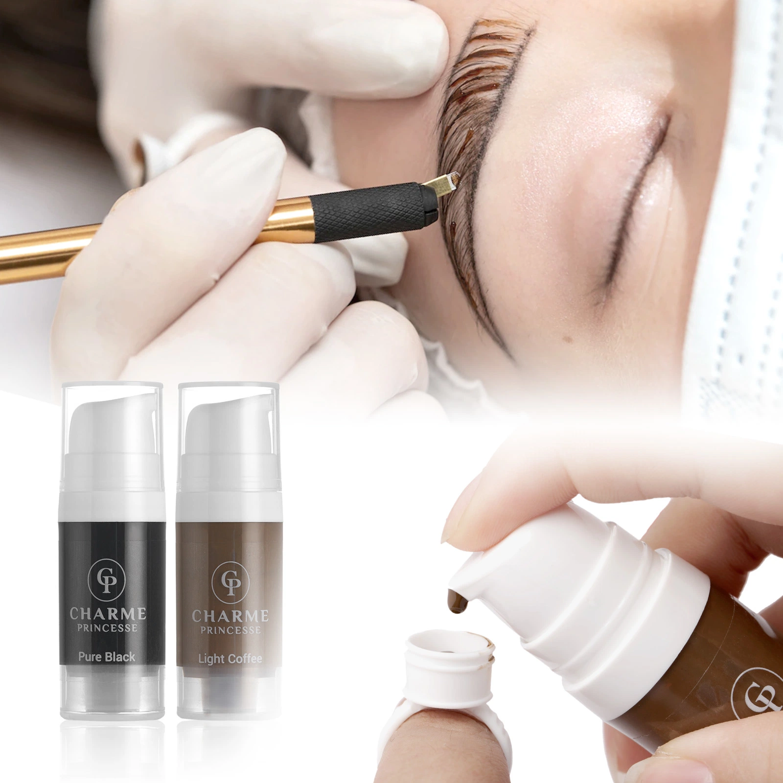 Charme Princesse Private Beauty Equipment Kosmetische Lippe Großhandel/Lieferant Microblading Augenbraue Make-Up-Tintenset